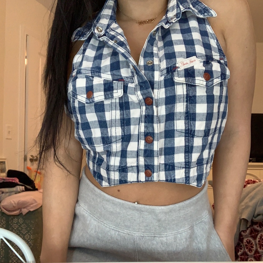 Vintage GUESS Crop Shirt